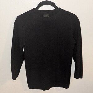 Talbots petite small cashmere sweater black
